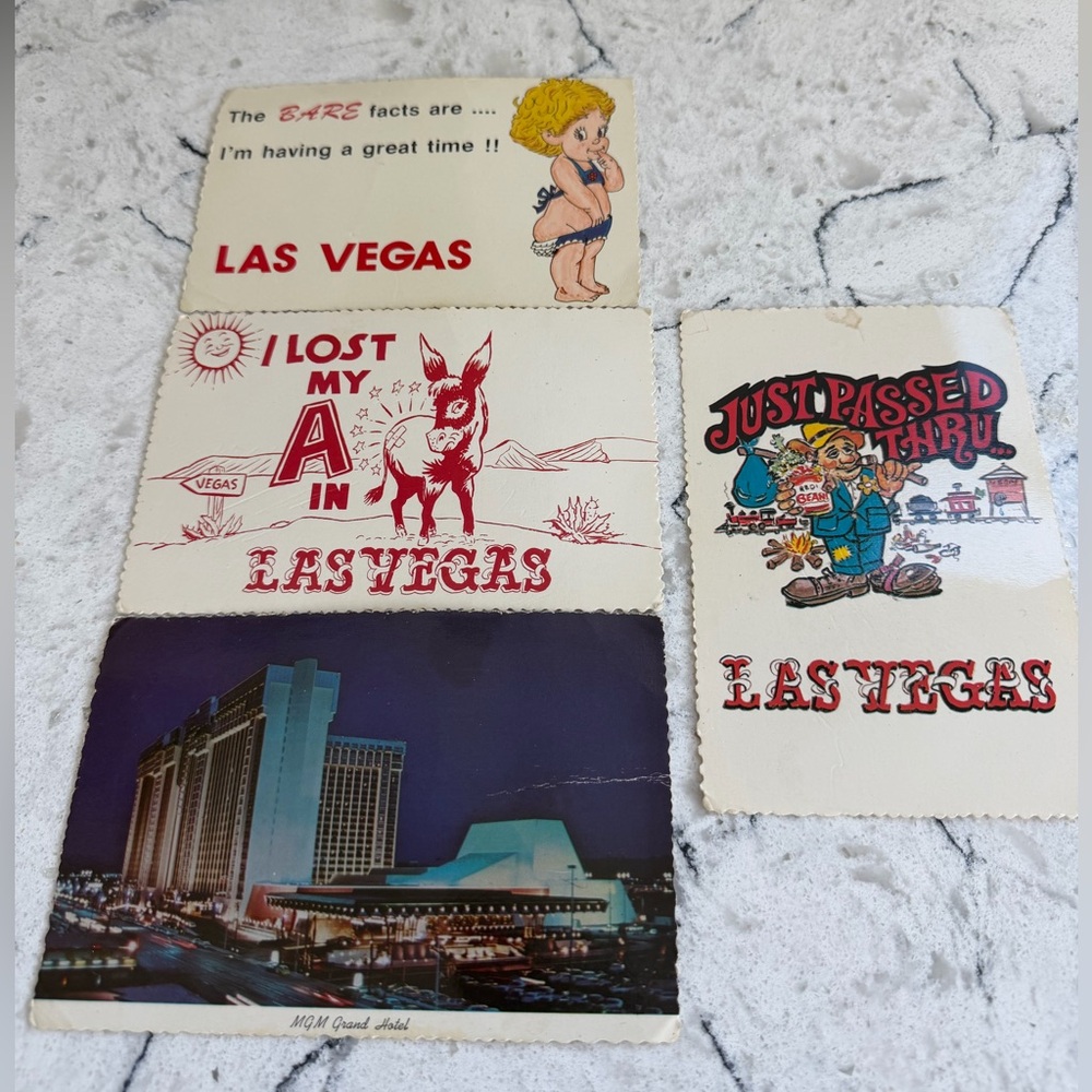 VINTAGE VEGAS RETRO POSTCARDS mid century Memorabilia
1950-1970 parents trip